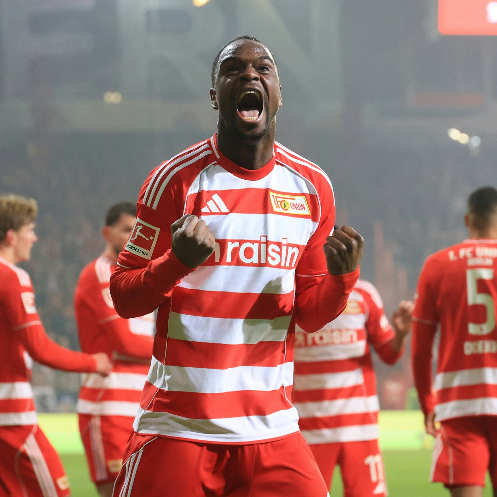 Ilyas Ansah traf für den 1. FC Union Berlin gegen RB Leipzig zum 2:1 und ist in dieser Saison eiserner Topscorer.  Ins Rampenlicht stellt er danach aber einen Kollegen.
