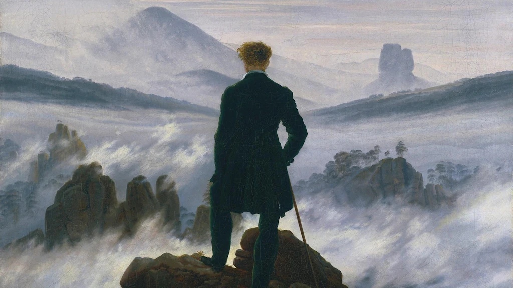 KI-gesteuerte Bildschirme: Caspar David Friedrich in einer Multimedia-Kapelle in Greifswald