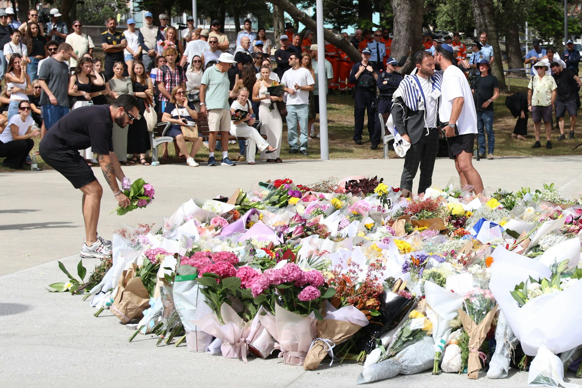 Gendenken für die Opfer am Ort des Massakers.