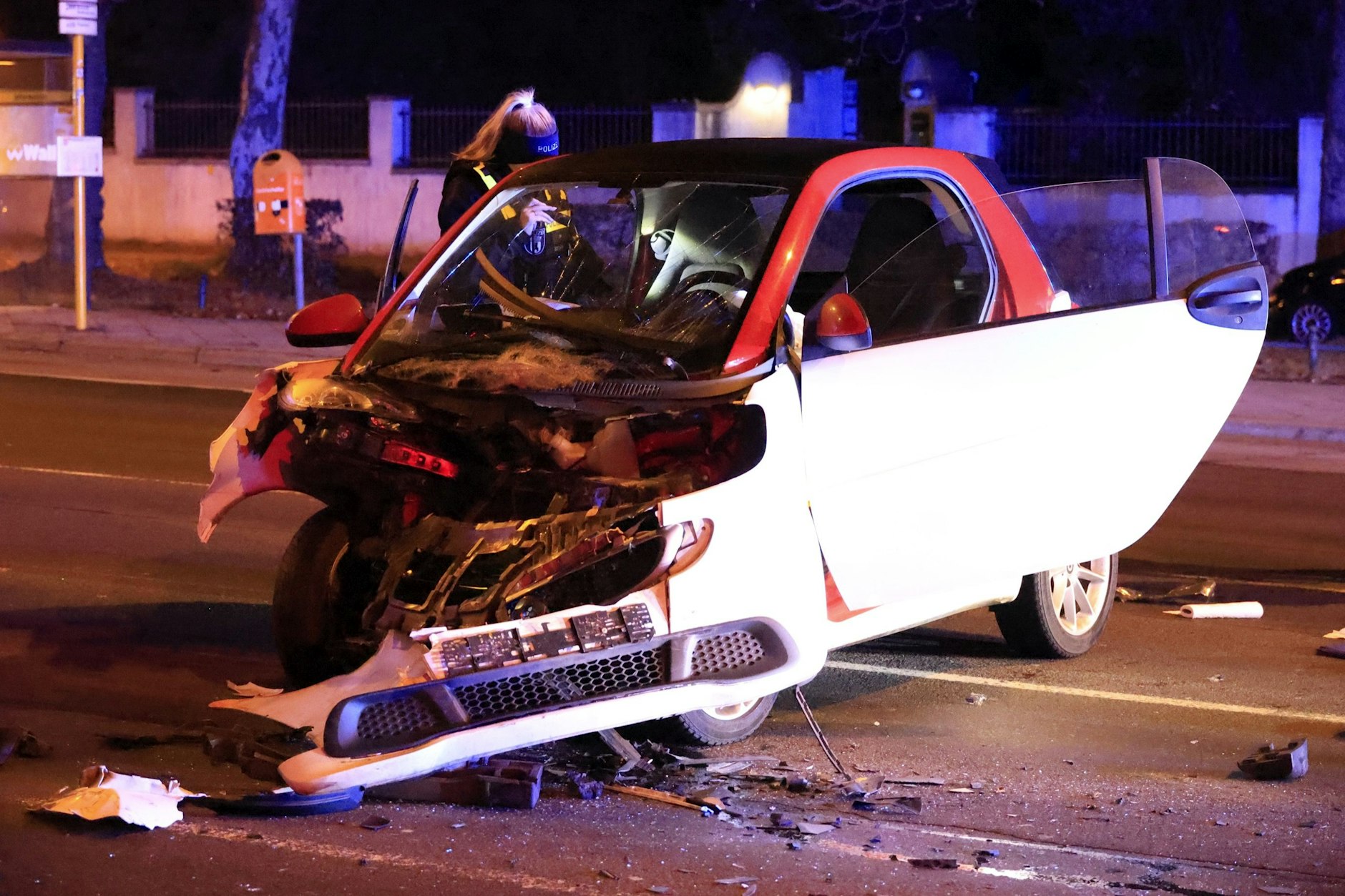 Ein Unfall auf der Herrstraße