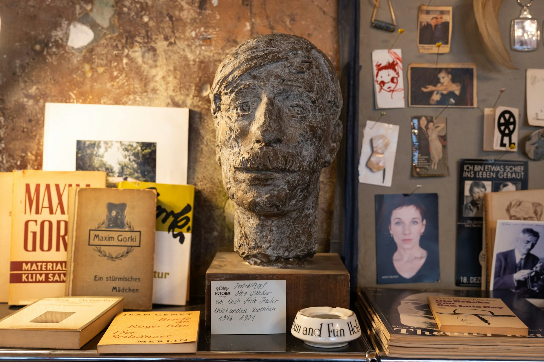 Das Highlight der Ausstellung: Die Büste von Otto Sander.