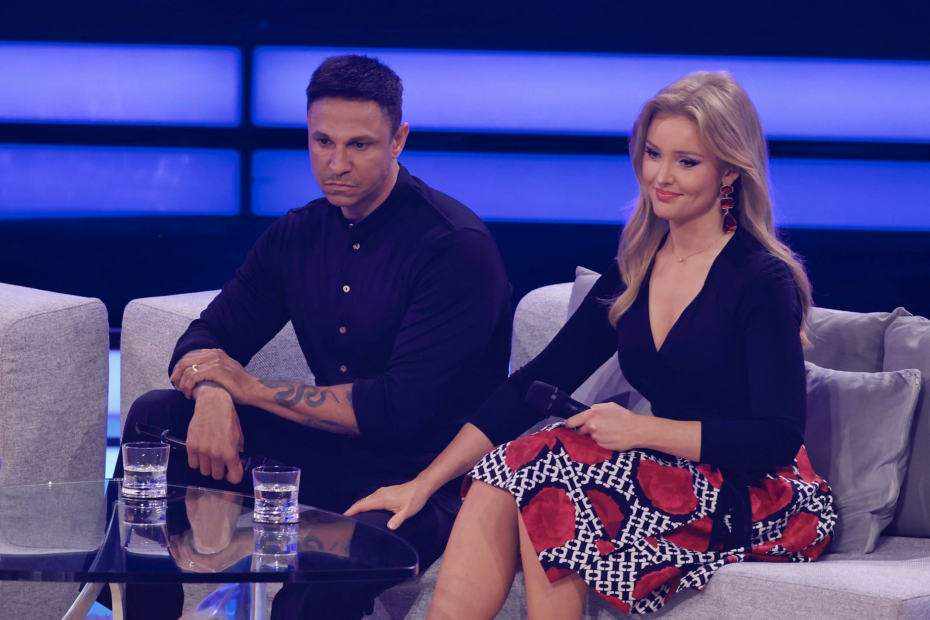 Daniel und Patrice Aminati bei einem gemeinsamen TV-Auftritt in der „Beatrice Egli Show“. Wenige Monate später bestätigte Patrice Aminati die Trennung des Paares.