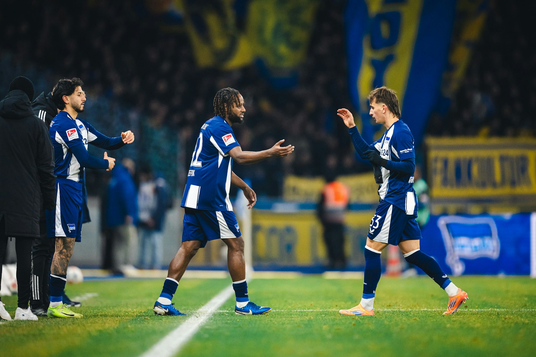 Herthas Kämpfer Deyovaisio Zeefuik kommt als Edeljoker für Michal Karbownik. So wird es auch Freitag gegen Bielefeld wieder sein.