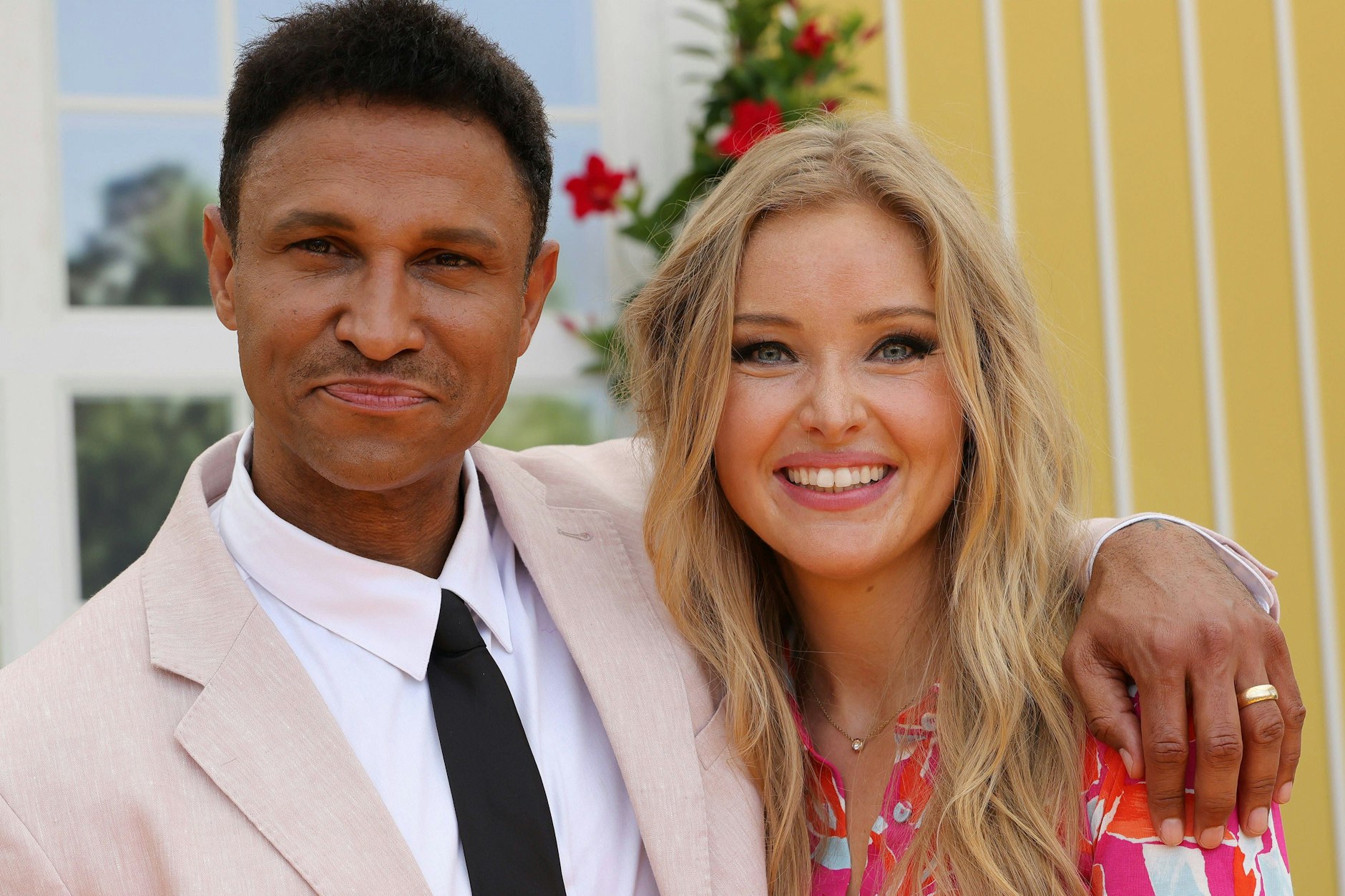 Patrice und Daniel Aminati im Juni 2025 bei der ARD-Sendung „Immer wieder sonntags“