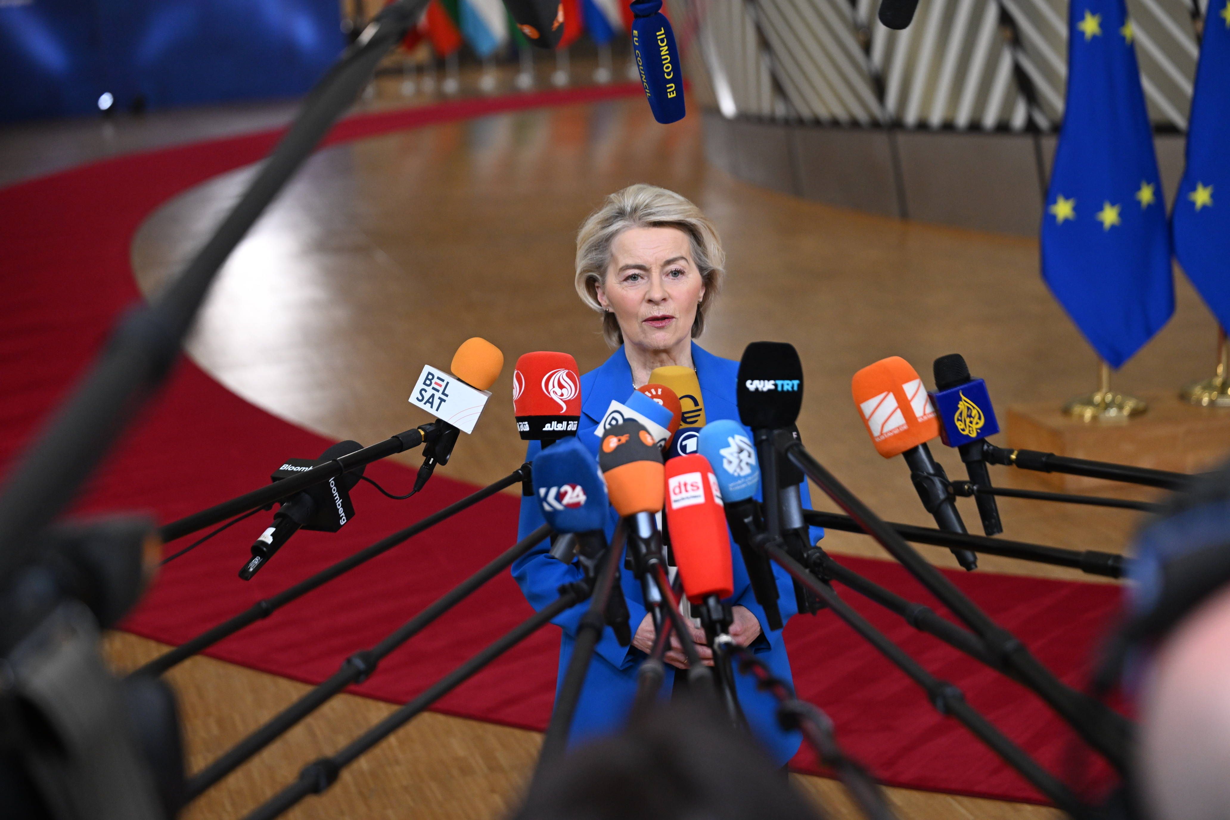 Von der Leyen über EU-Gipfel heute: „Werden Rat nicht ohne Einigung zur Ukraine-Finanzierung verlassen“