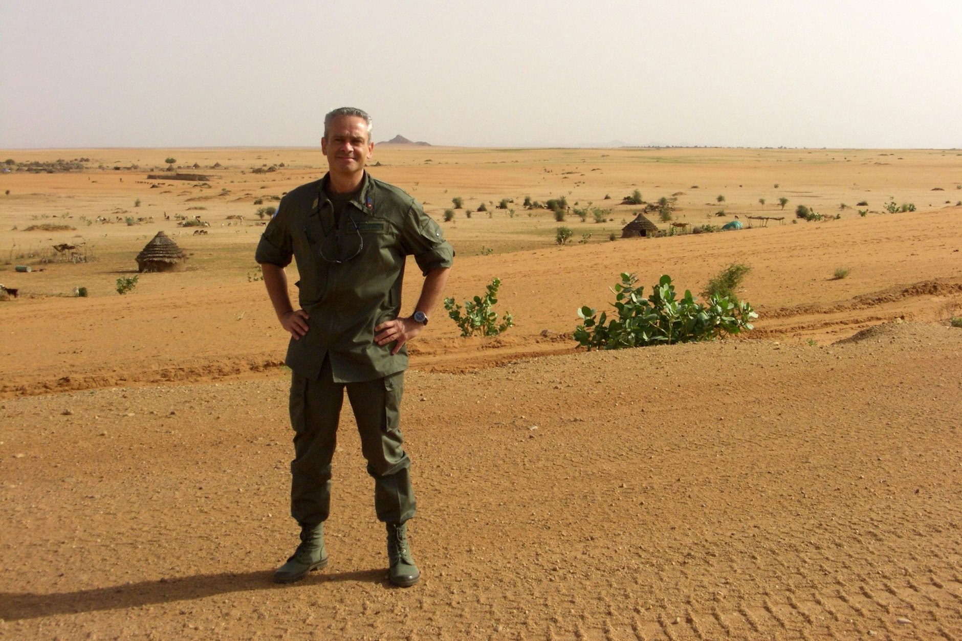 Jacques Baud während einer Mission in der Region Darfur im Sudan.