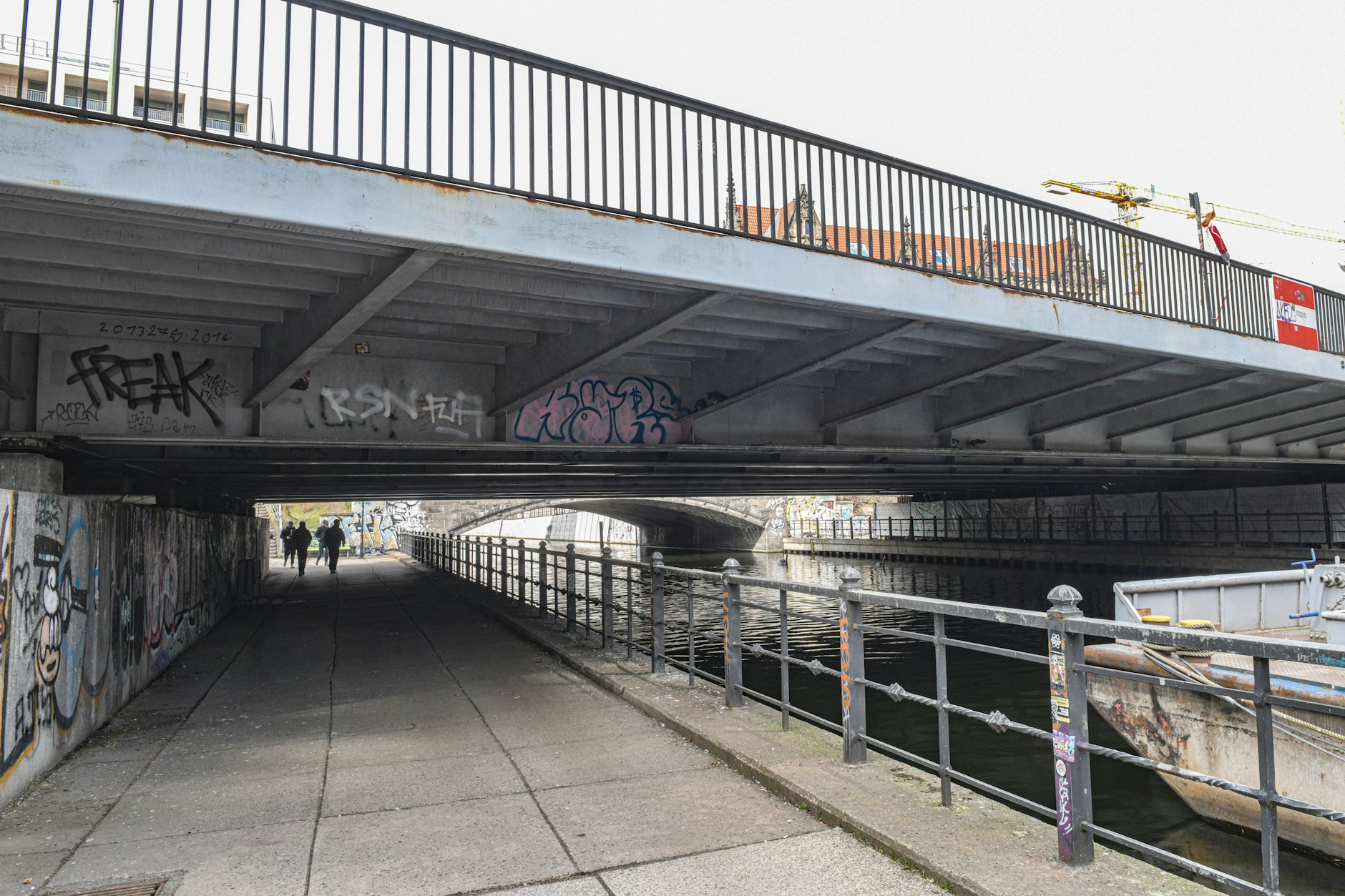 Die Gertraudenbrücke in Berlin-Mitte ist marode.