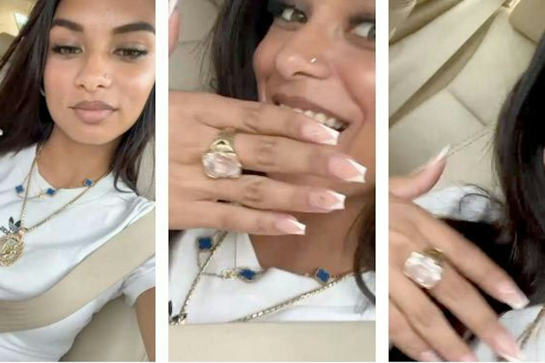 Kurz vor dem Diebstahl posierte die bisher Unbekannte für Fotos.