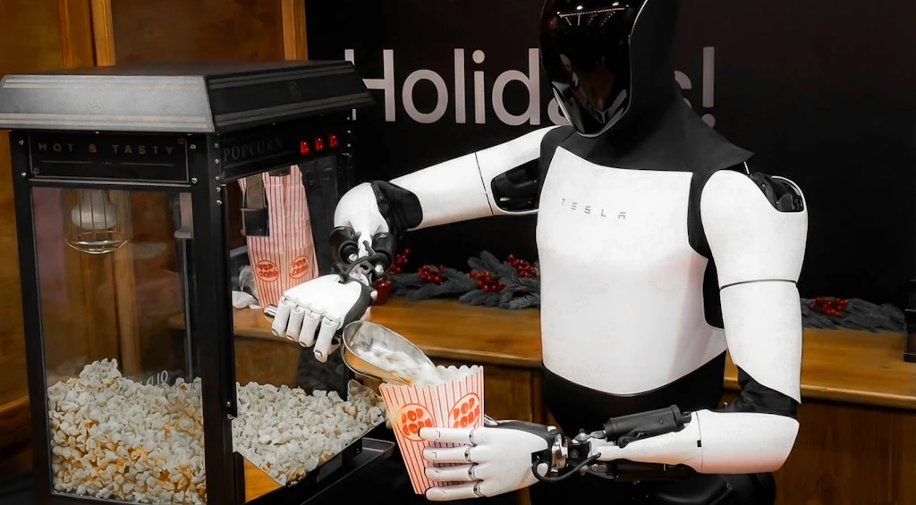 Weihnachtsmarkt 2.0: Roboter übernimmt den Popcorn-Stand
