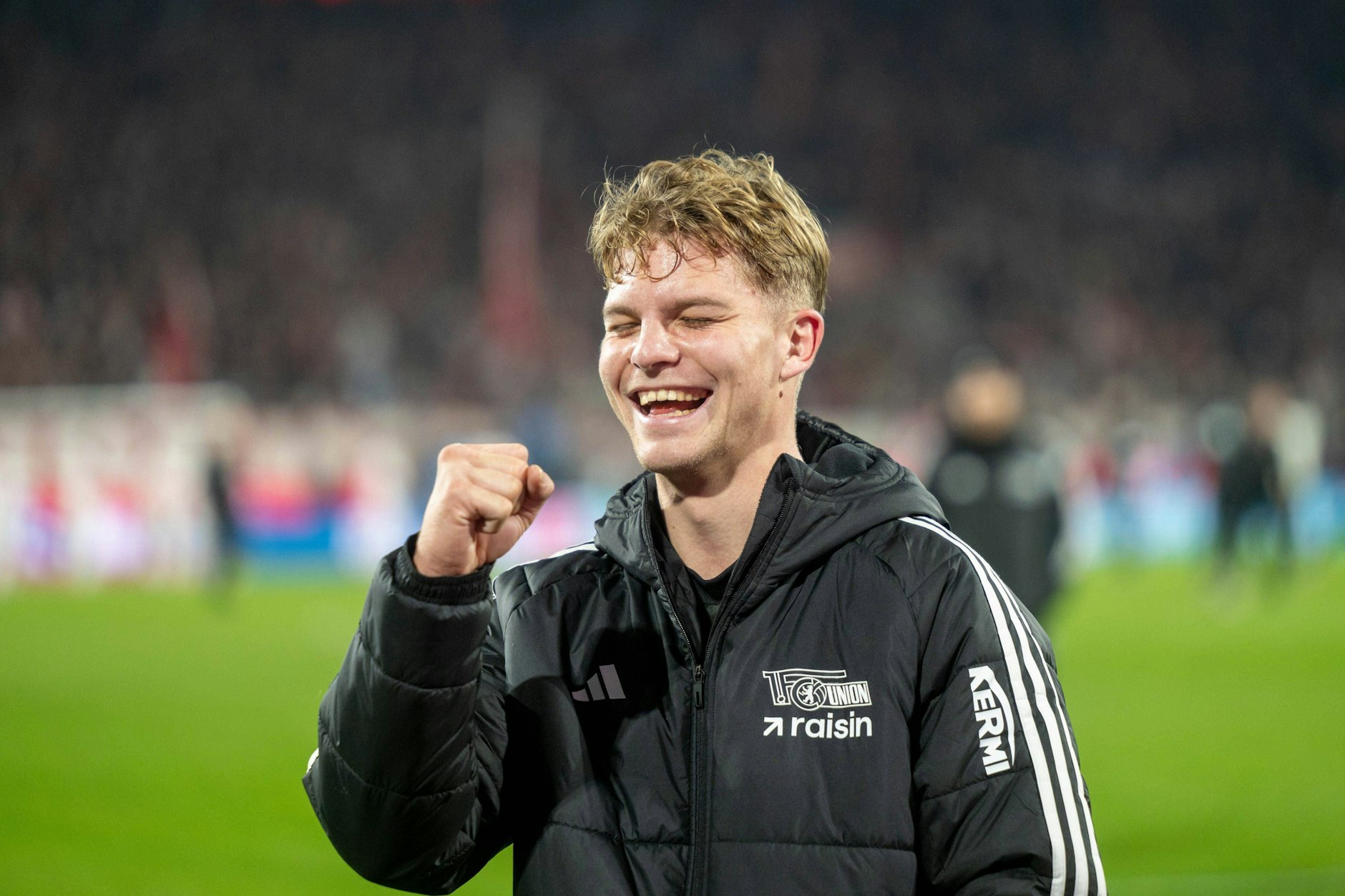 Bestens gelaunt konnte sich András Schäfer nach seinem Siegtreffer für den 1. FC Union in Köln in die Weihnachtspause begeben und auf das besondere Essen in dieser Zeit freuen.