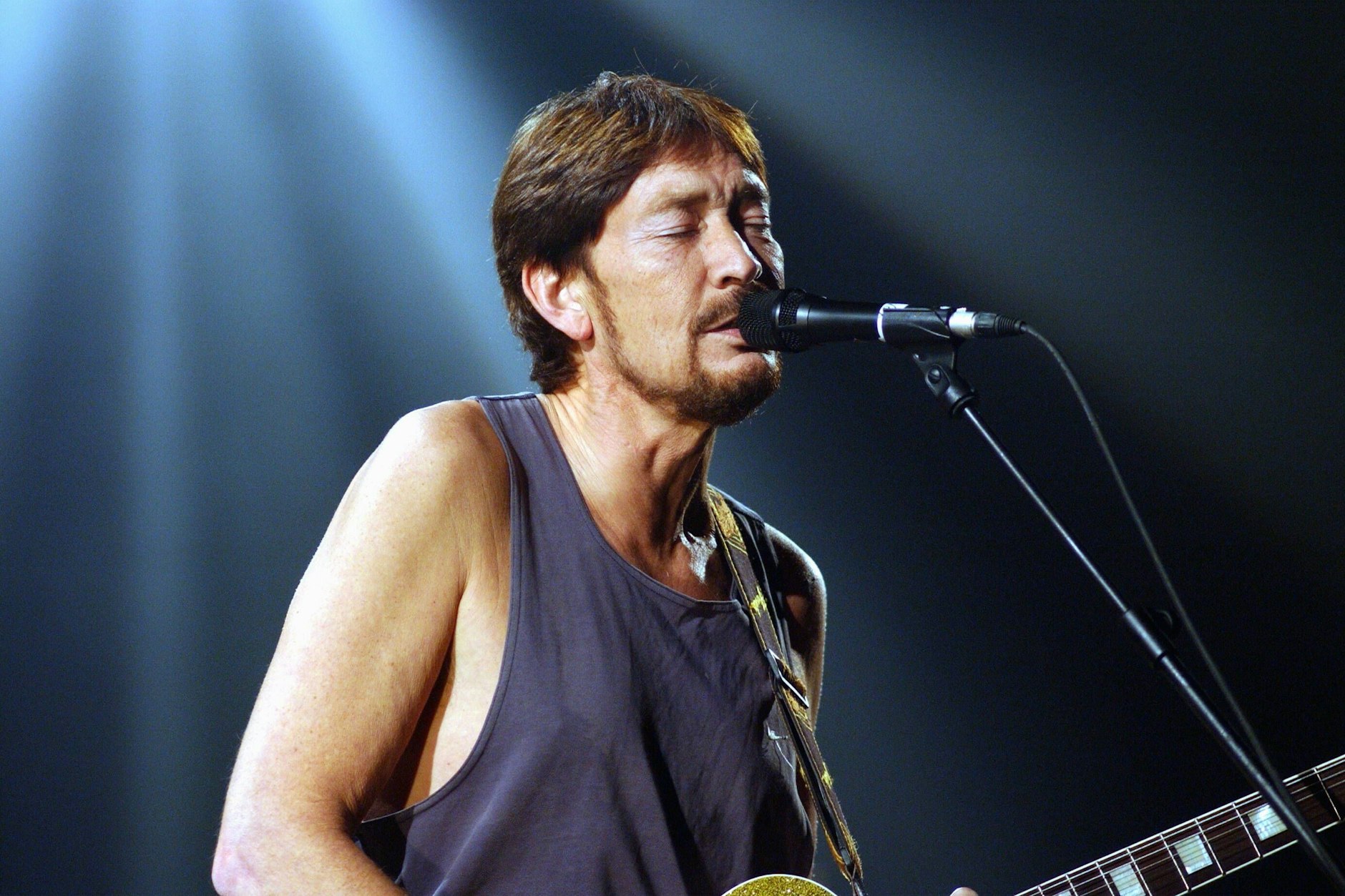 Chris Rea während eines Konzerts in Berlin