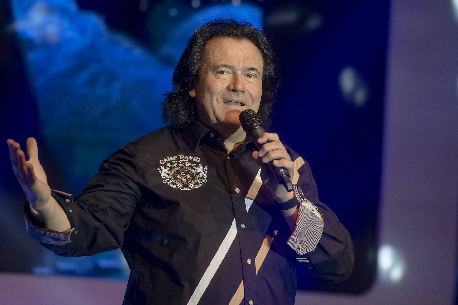 Andreas Martin im Jahr 2016 bei der Schlager Hitparade in Coswig.