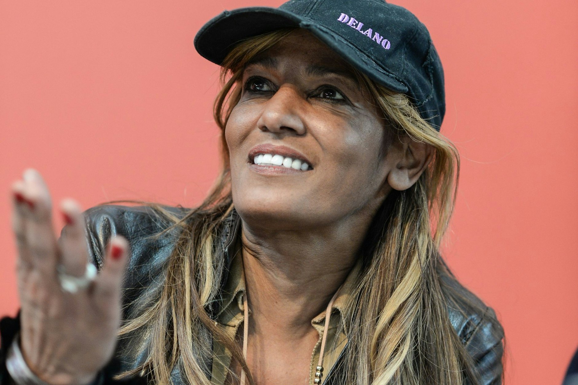 "Naddel" bei einem Auftritt auf der Leipziger Buchmesse.