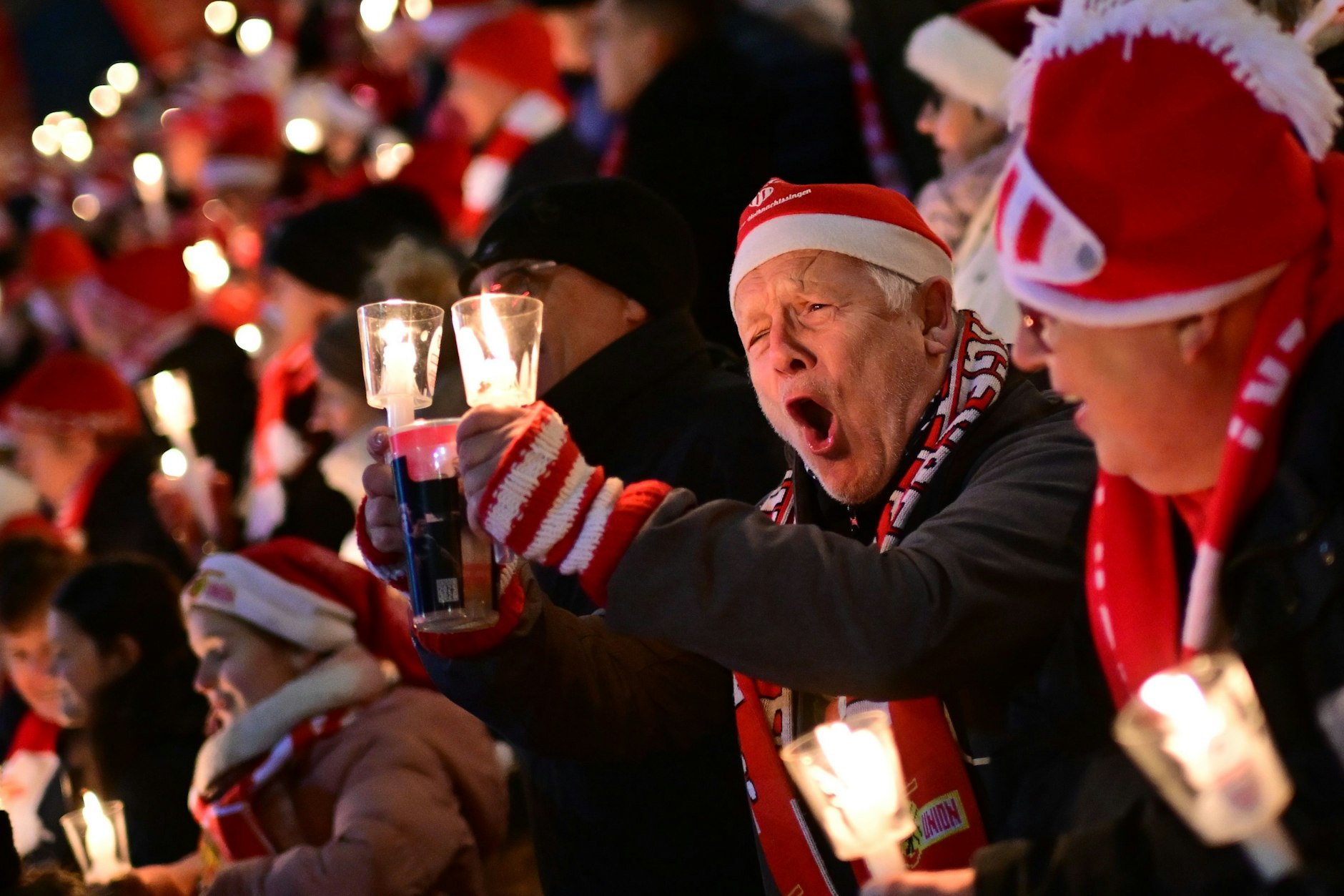 Auch Michael hatte viel Freude beim Singen mit allen Unionern.