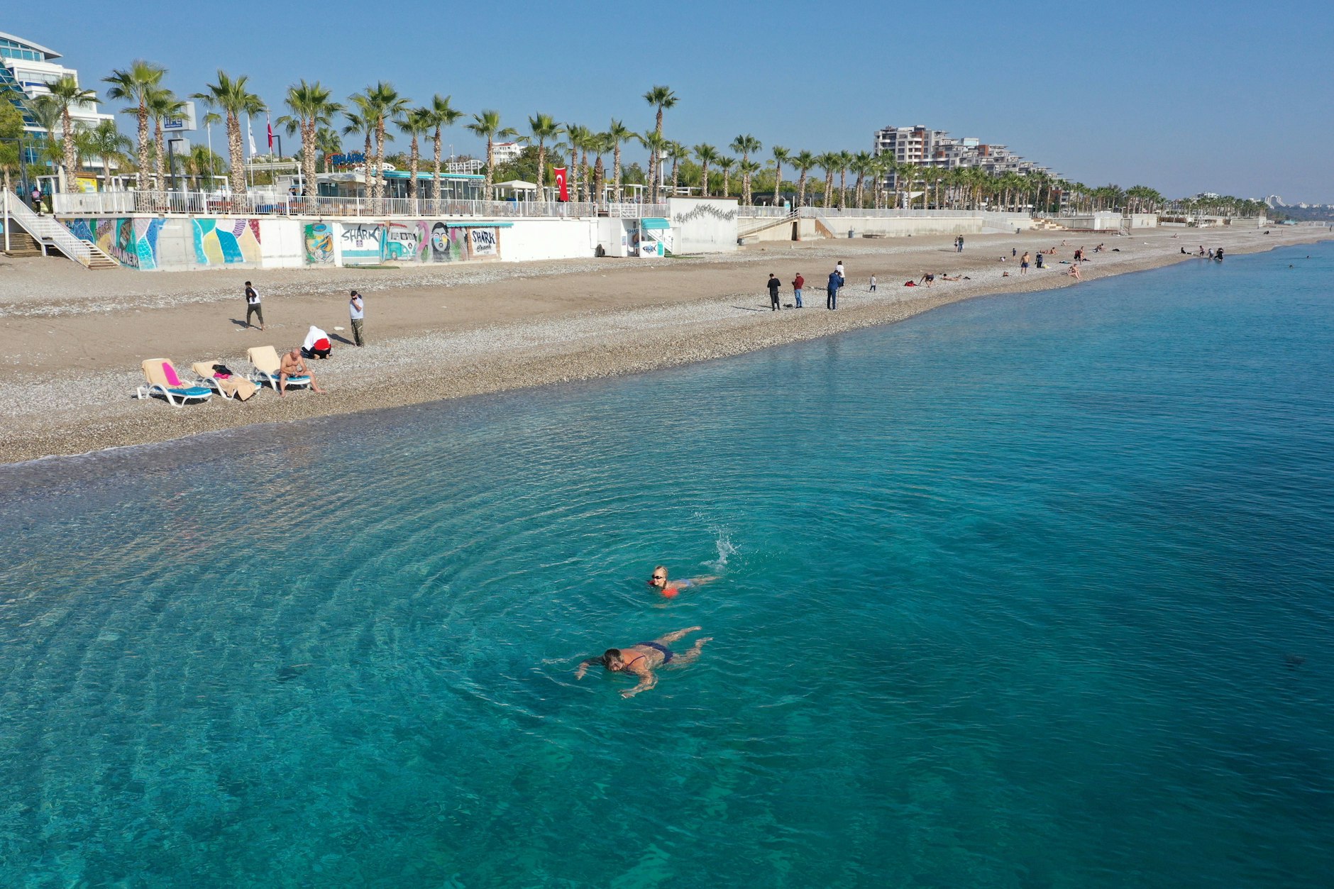 Die Strände von Antalya in der Türkei gehören zu den Lieblingszielen der Deutschen. Selbst im Winter.