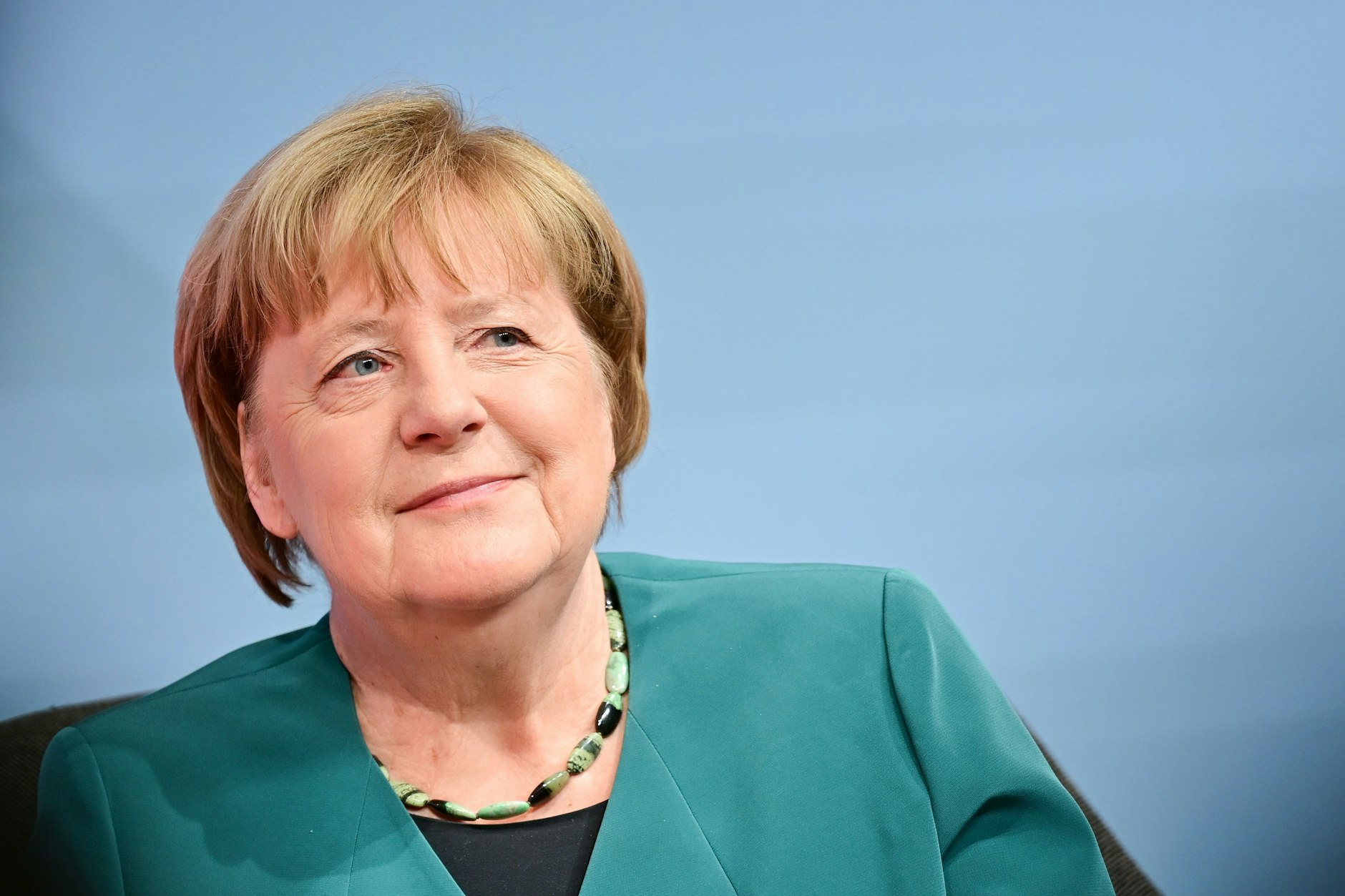 Ex-Bundeskanzlerin Angela Merkel bekam die Goldene Schallplatte im August 2025 für das Hörbuch zu ihrem Buch Freiheit.