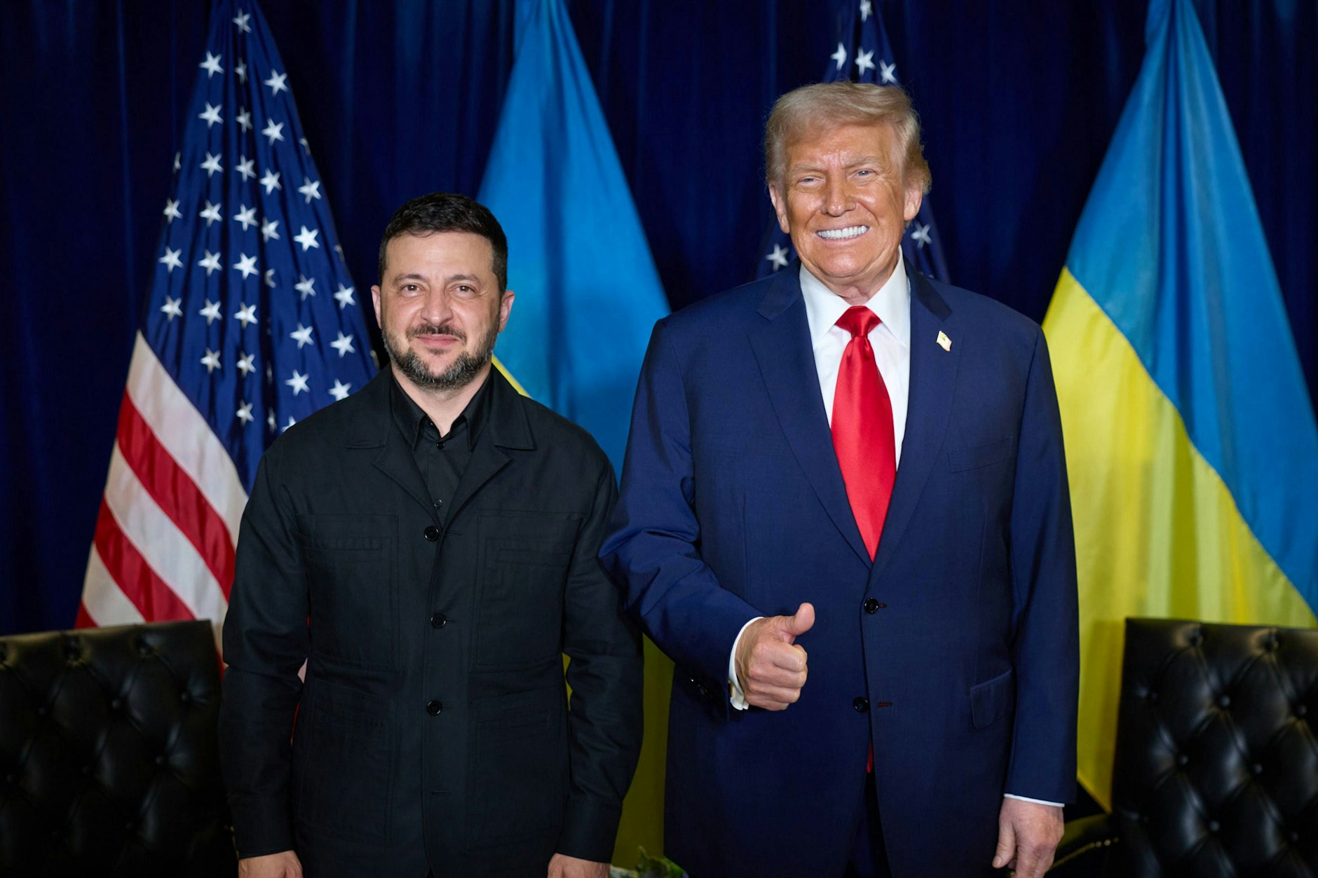 Der ukrainische Präsident Wolodymyr Selenskyj und US-Präsident Donald Trump