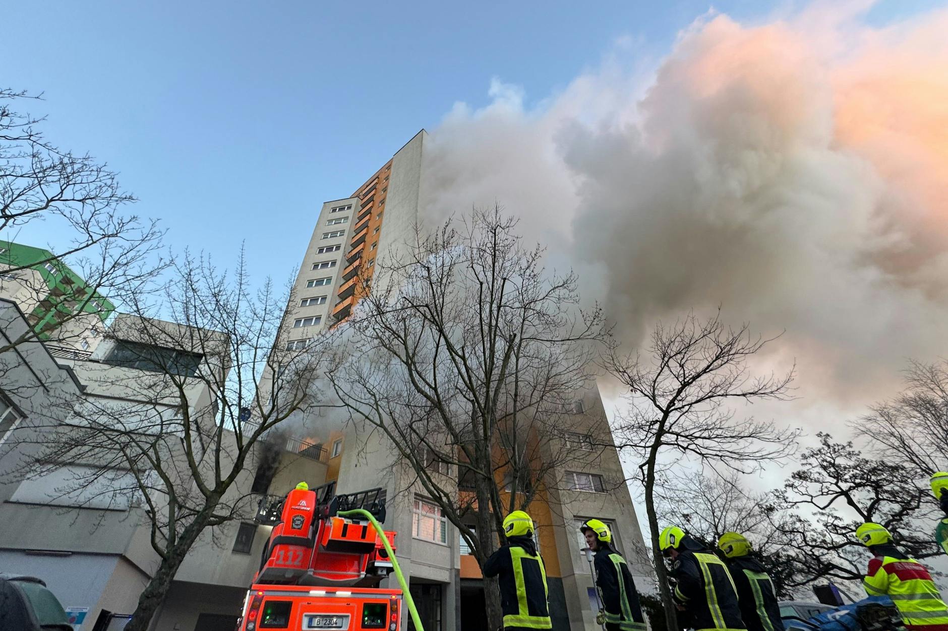Das Feuer war am frühen Morgen ausgebrochen.