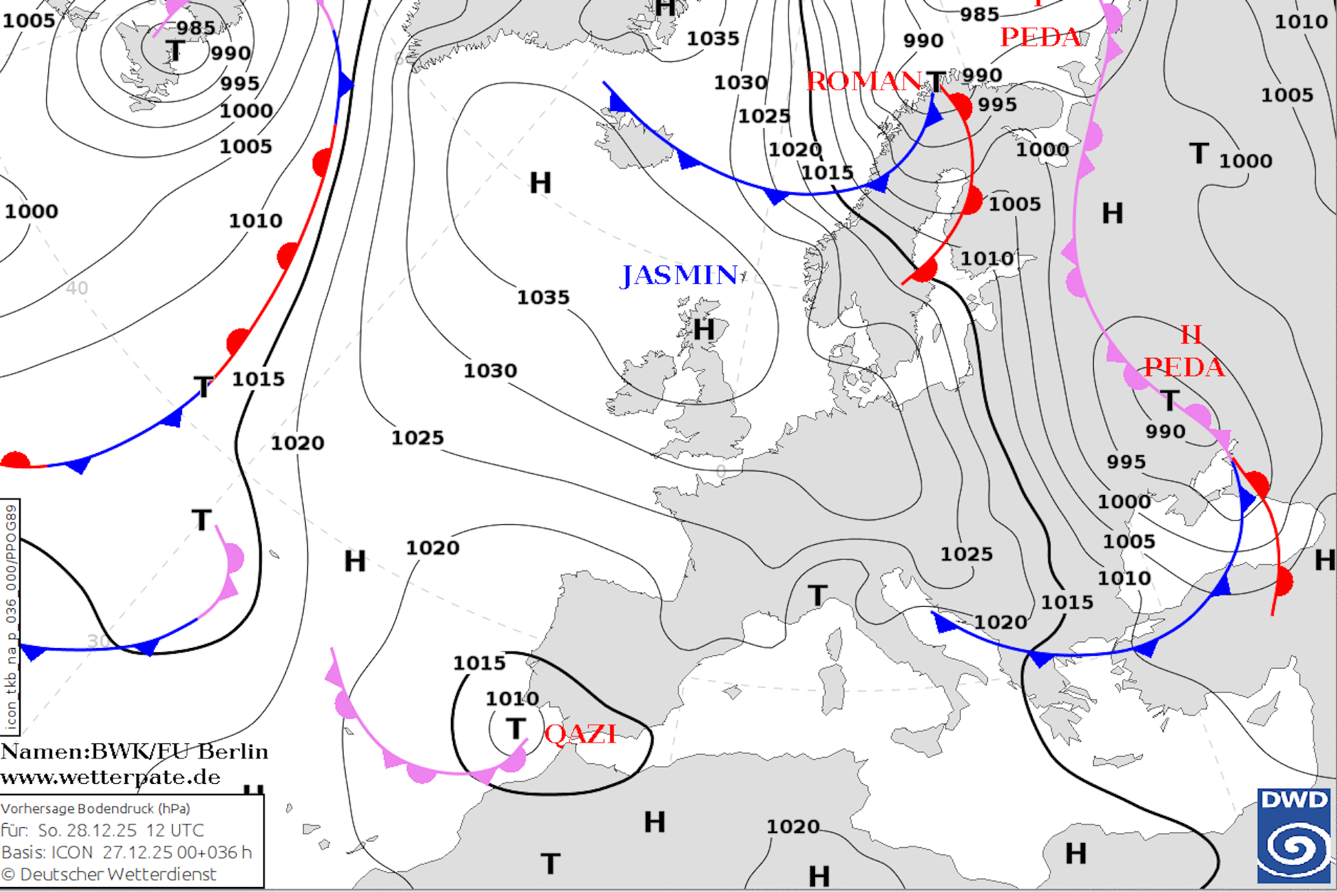 Momentan sorgt das Hoch „Jasmin“ für Frost und Glatteis in Deutschland.