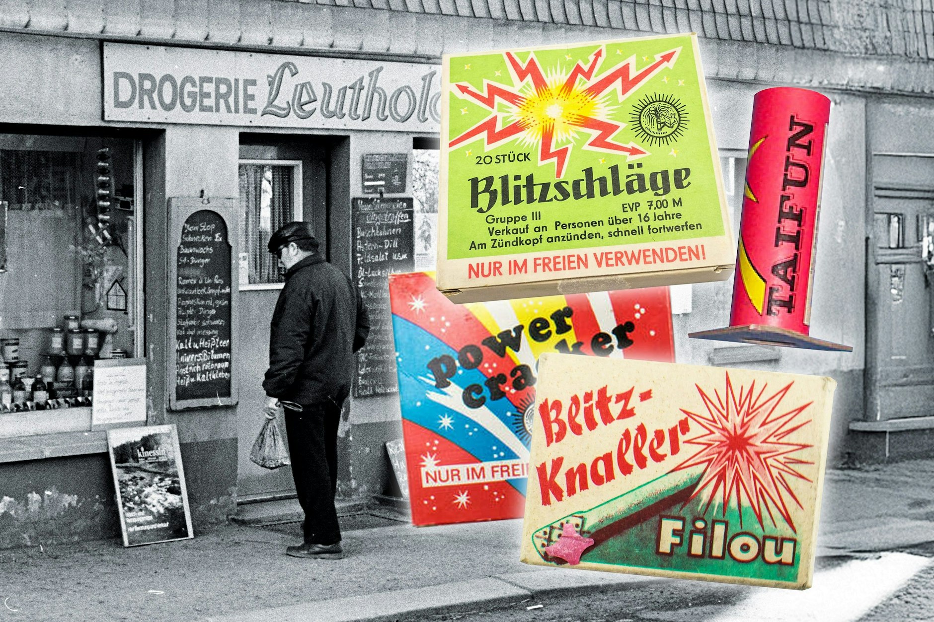 Feuerwerk wurde in der DDR über die Drogerien verkauft. Aber wie viele Knaller und Raketen gab es für 100 Mark?