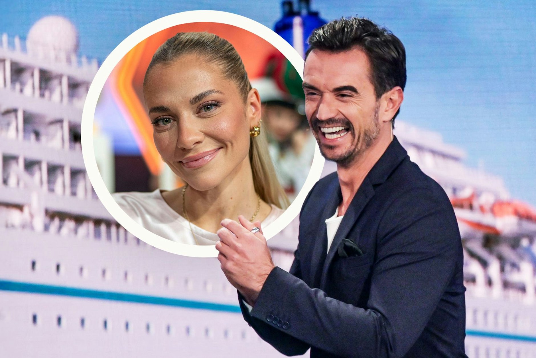 Florian Silbereisen und Valentina Pahde treffen sich am Neujahrestag auf dem „Traumschiff“ im ZDF.