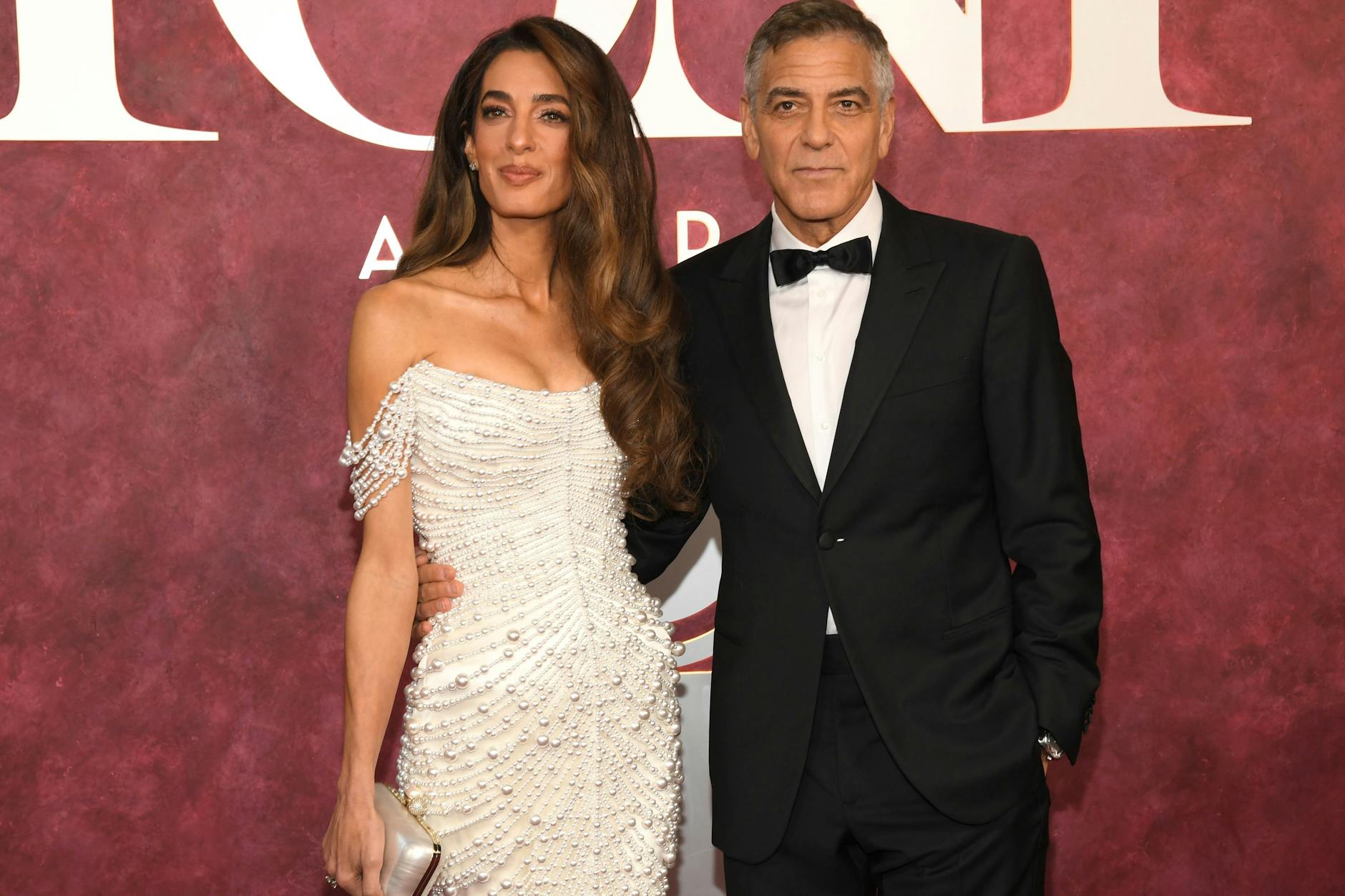 New York: Amal und George Clooney bei der 78. Tony-Verleihung in der Radio City Music Hall.