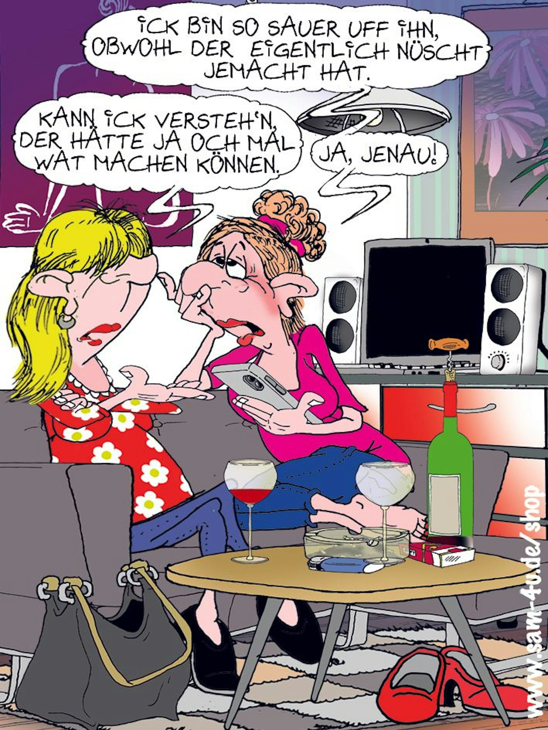 Der Cartoon des Tages kommt jeden Tag von unserem Zeichner Sam Paff aus Berlin.