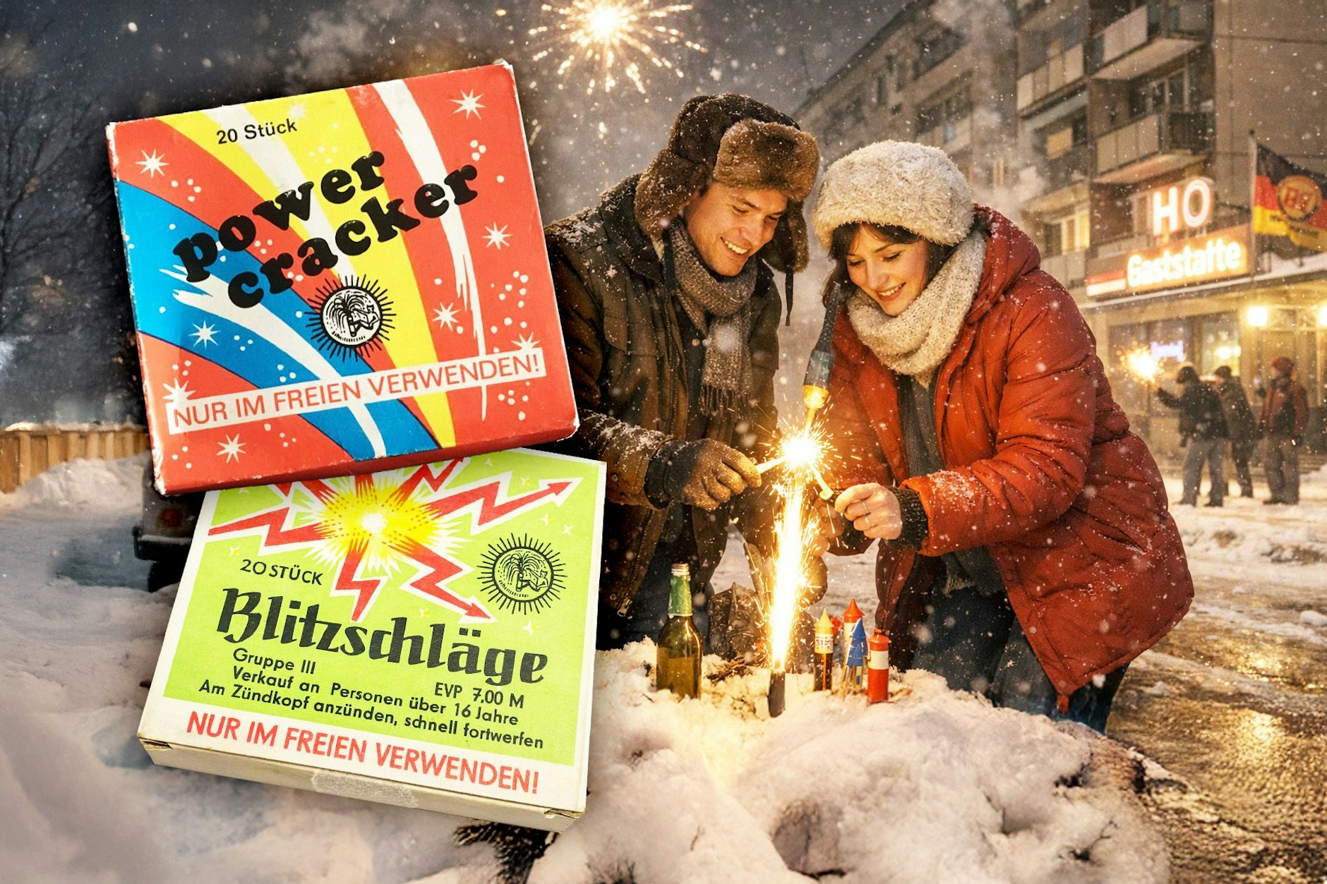 Auch in der DDR wurde das neue Jahr mit Feuerwerk begrüßt. Die Kracher aus Silberhütte schepperten ordentlich - doch die DDR-Originale überlebten die Wende nicht.