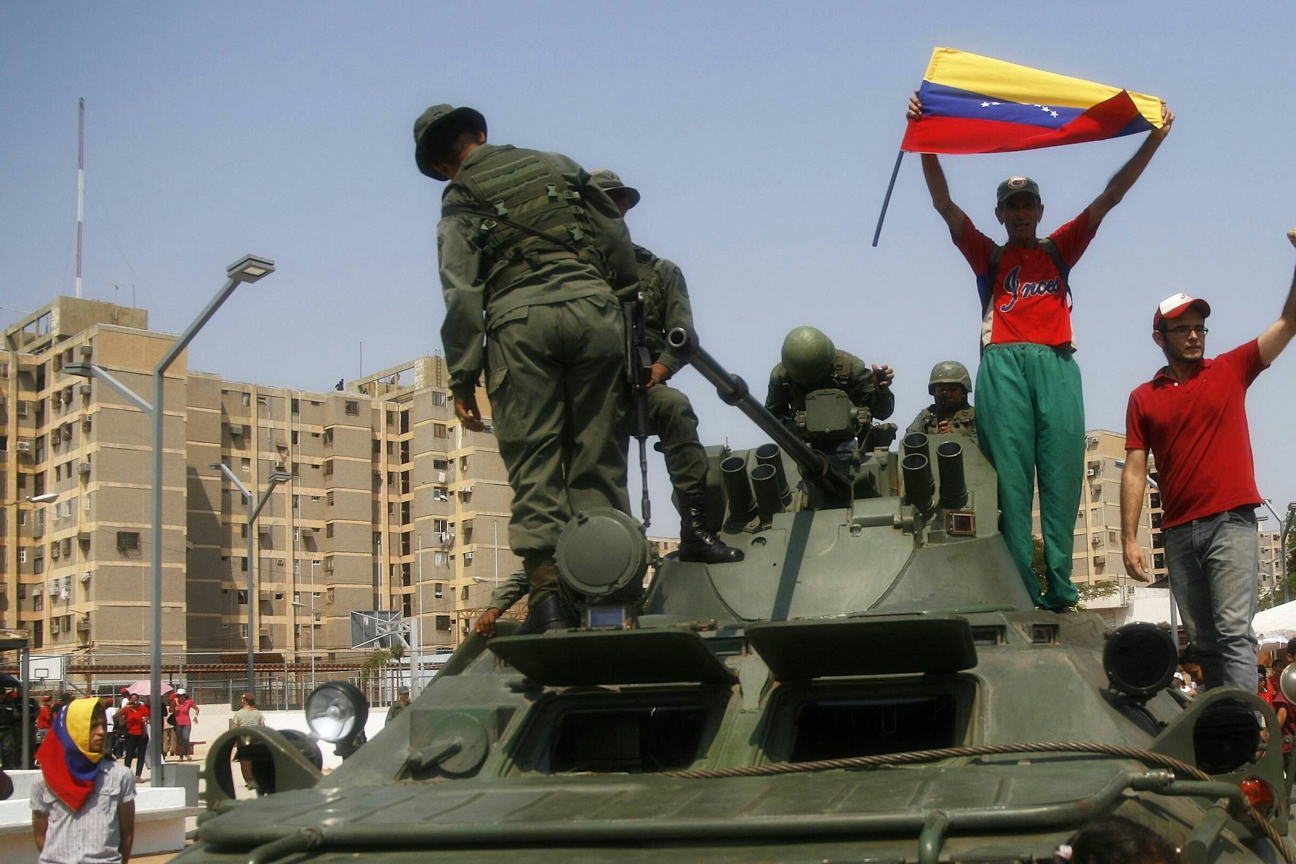 Regierungsanhänger von Präsident Maduro bei einer Kundgebung im Jahr 2019