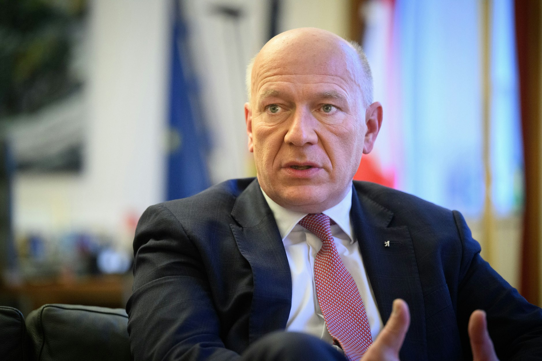 Wirkte in der Krise mindestens abwesend: Berlins Regierender Kai Wegner.