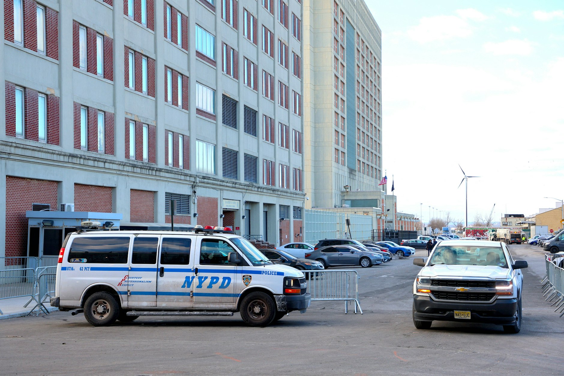 Das Metropolitan Detention Center in Brooklyn, New York