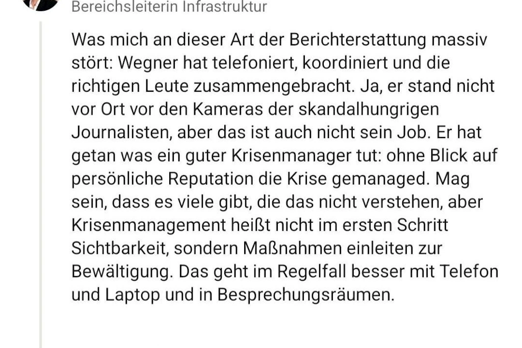 Bei der BVG hat man klare Vorstellungen davon, wie "gutes" Krisenmanagement aussieht.
