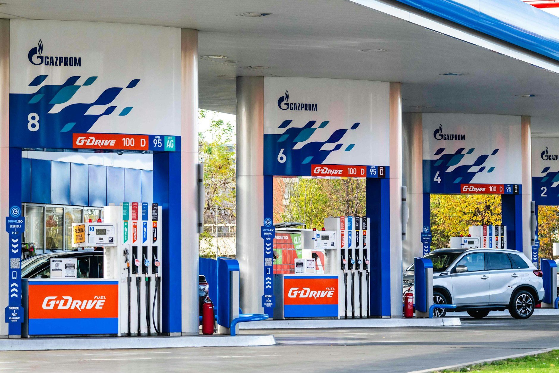 Gazprom-Tankstelle in Belgrad