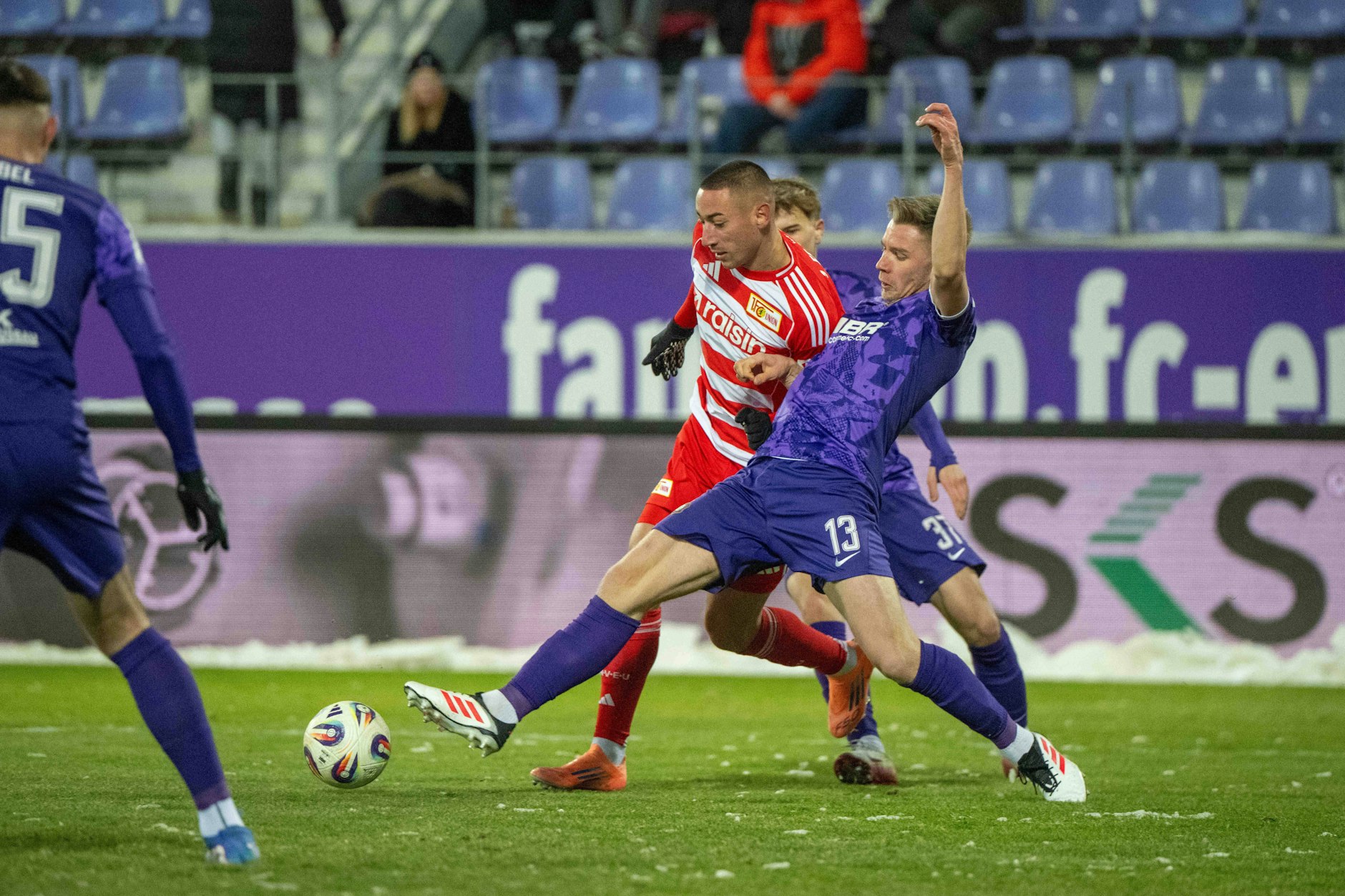 Marin Ljubicic konnte beim Testspiel des 1. FC Union Berlin auch gegen Drittligist Erzgebirge Aue nicht überzeugen.