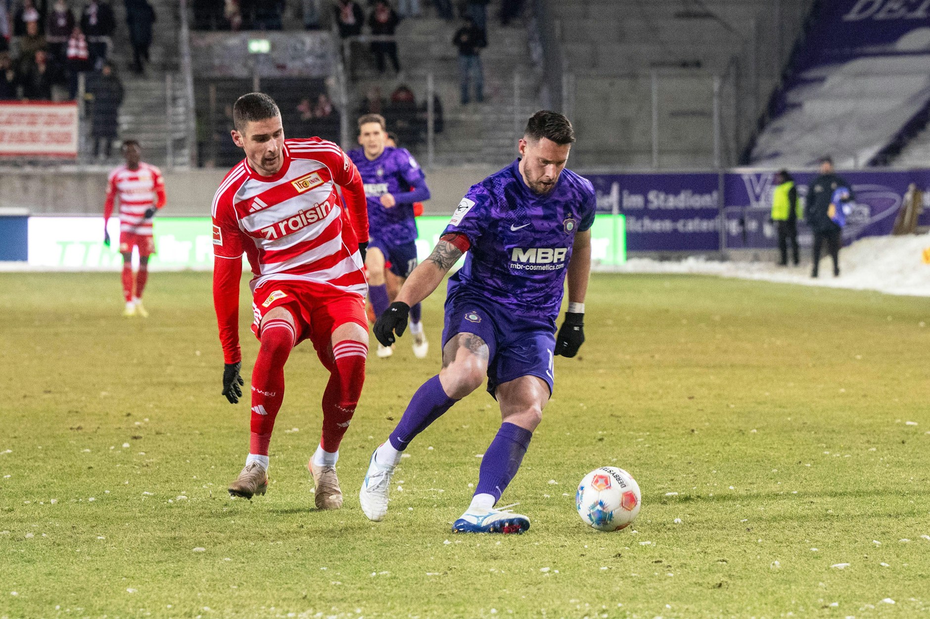 Beim Test in Aue gelang Union-Stürmer Andrej Ilic trotz bester Chancen wieder kein Tor.