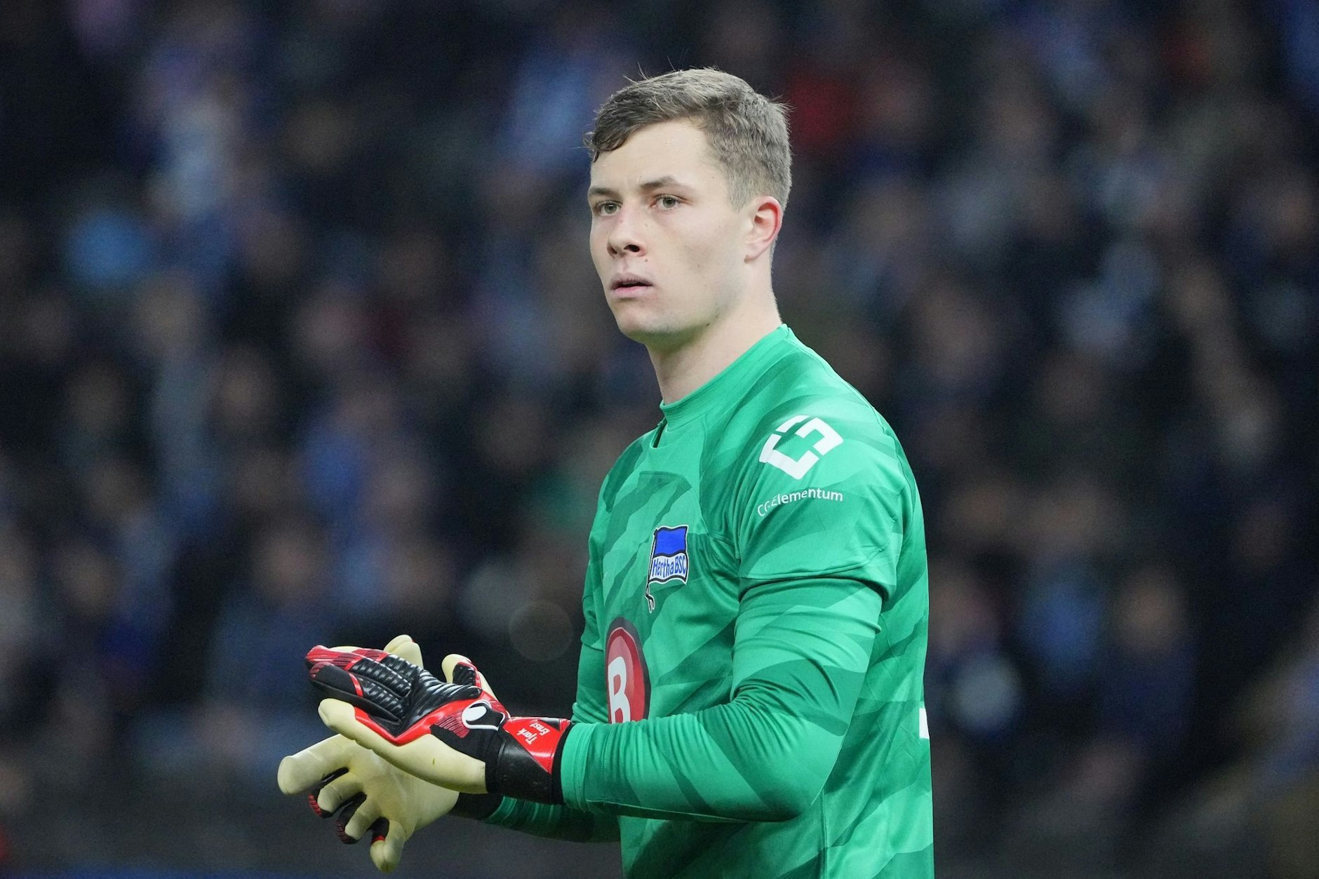 Tjark Ernst ist im Tor von Hertha BSC gesetzt.