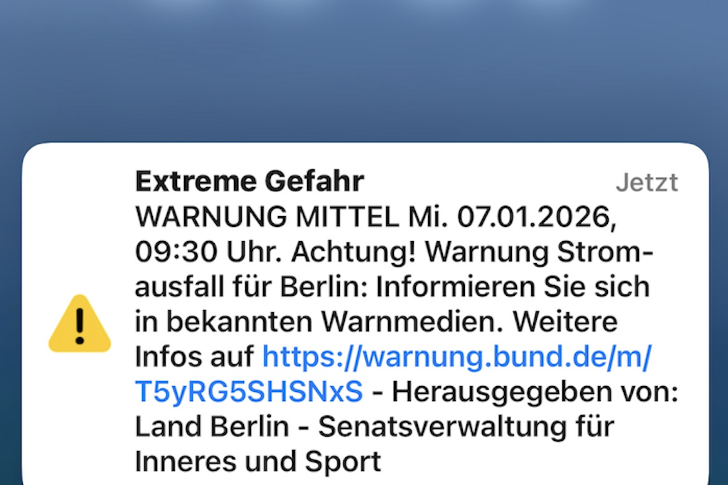 Berlins Warnsystem – pünktlich wie die Deutsche Bahn