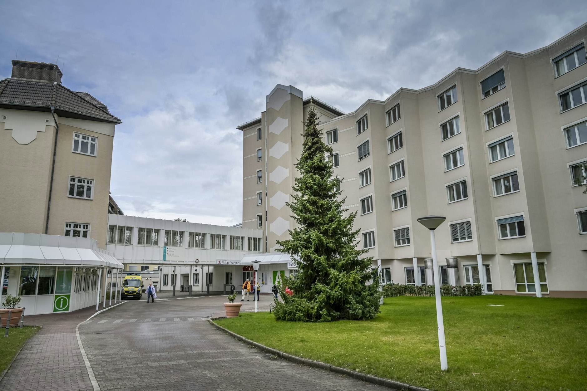 Das Krankenhaus Waldfriede an der Argentinischen Allee in Zehlendorf war vom Blackout betroffen.