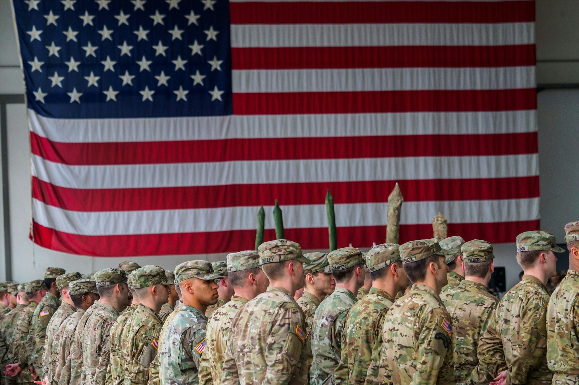 US-Soldaten bei einer militärischen Zeremonie