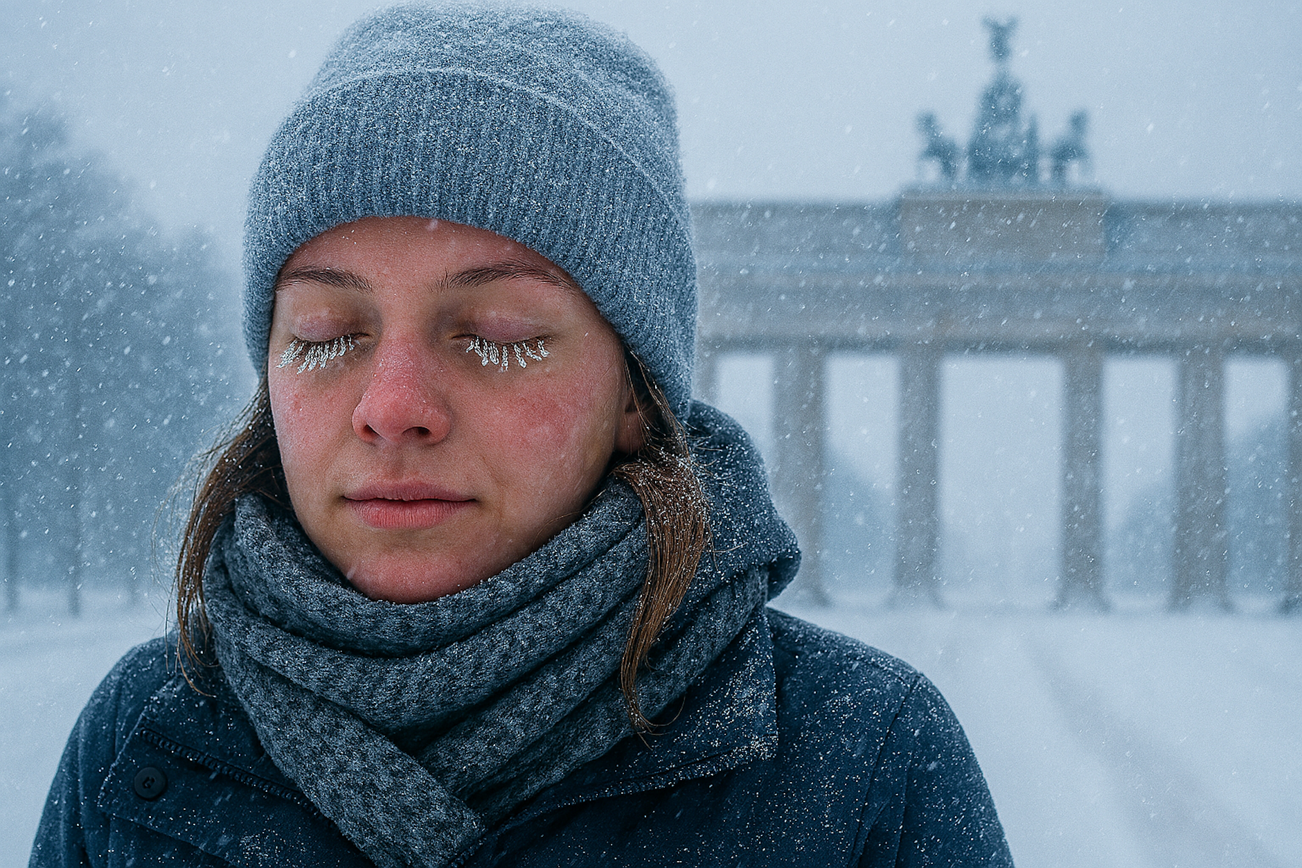 Hier erfahren Sie, ab welchen Temperaturen Wimpern einfrieren können.