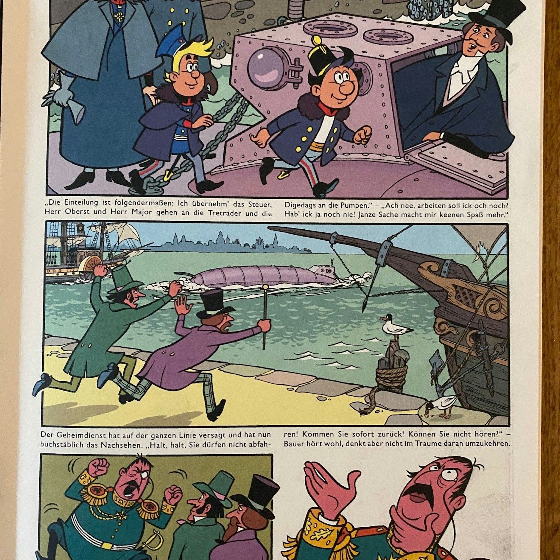 Eine Seite aus dem Mosaik-Heft mit den Digedags.