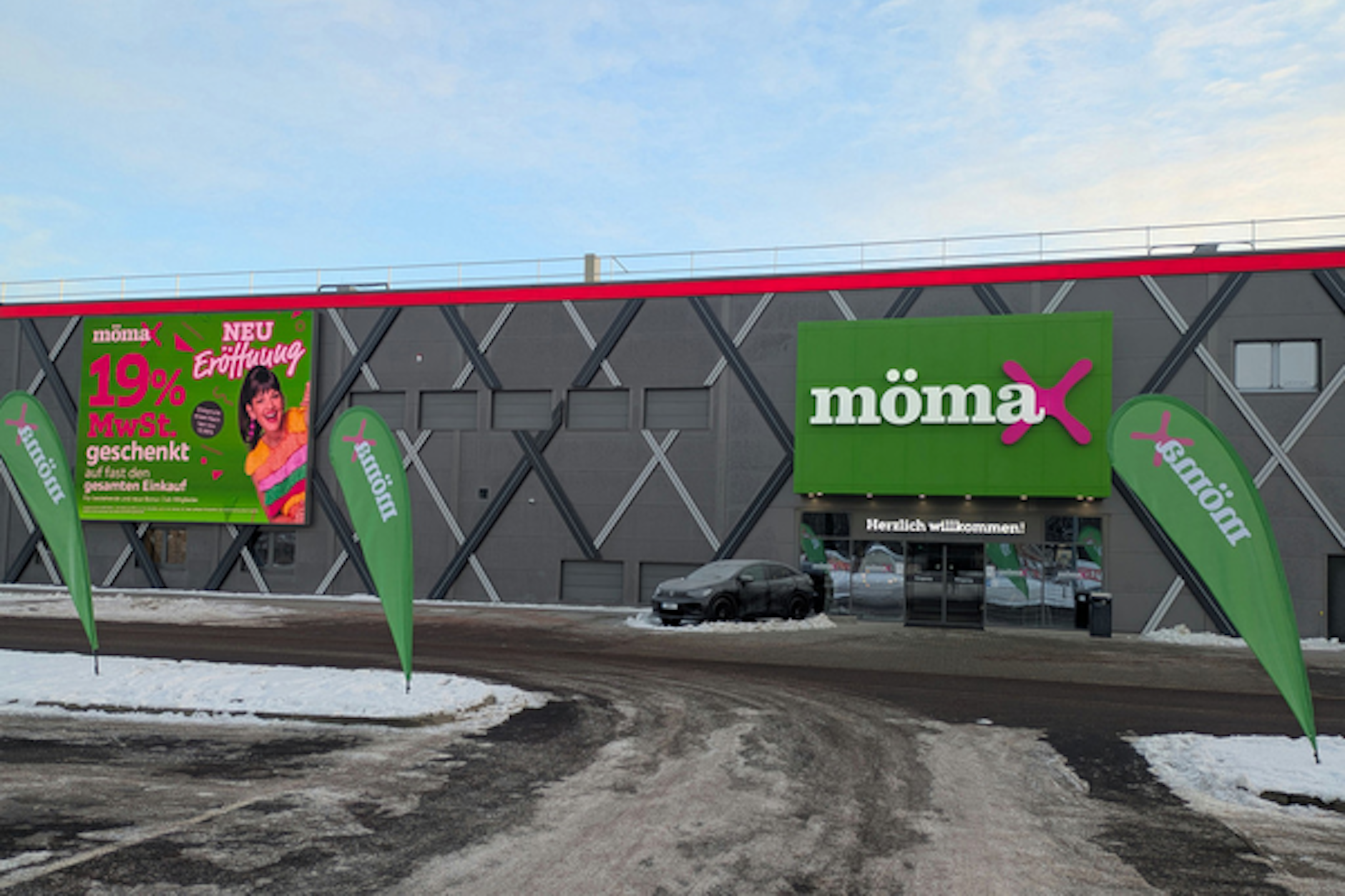 Die neue mömax-Filiale im Südringcenter in Rangsdorf.