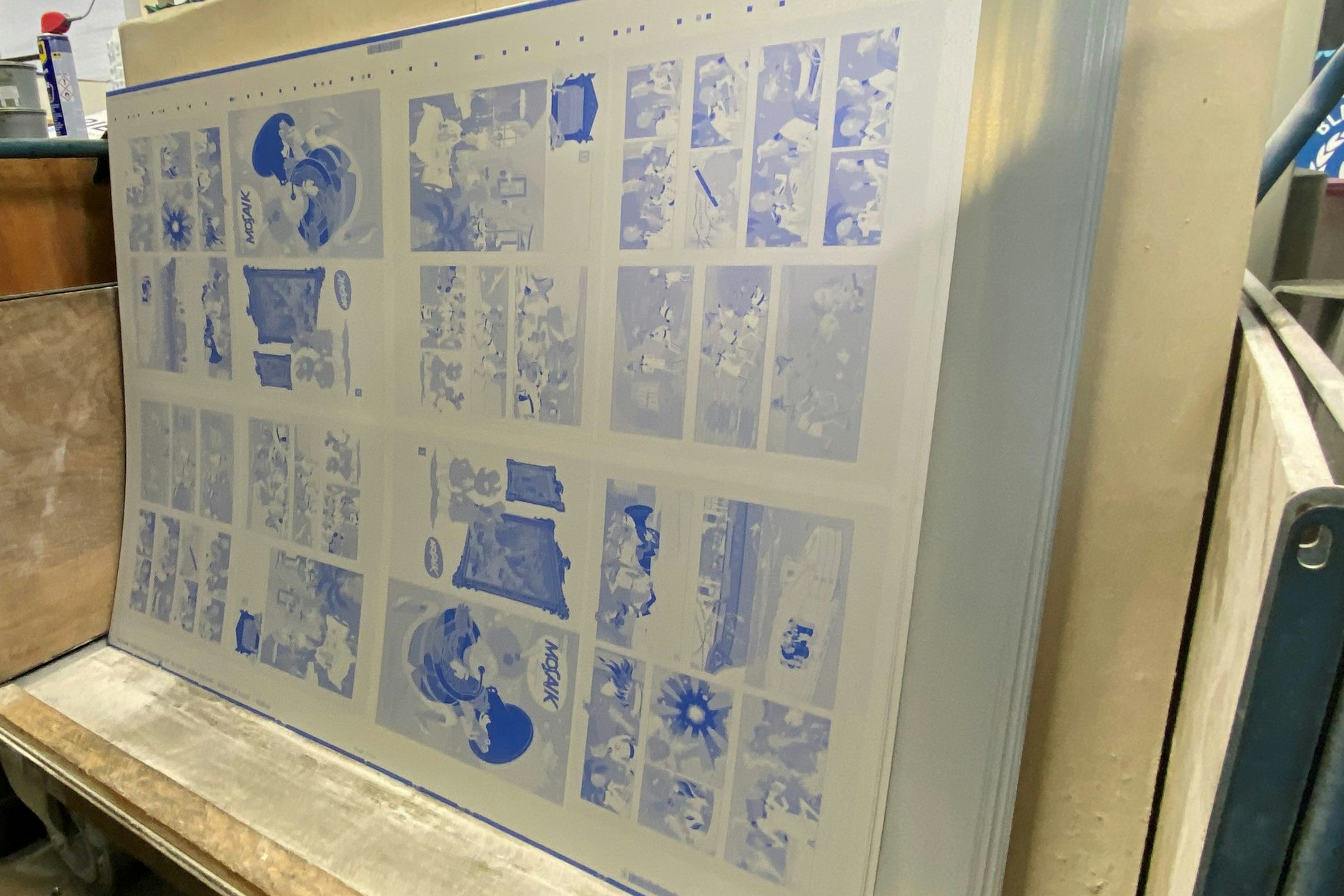 Die Druckplatten für das Mosaik-Heft