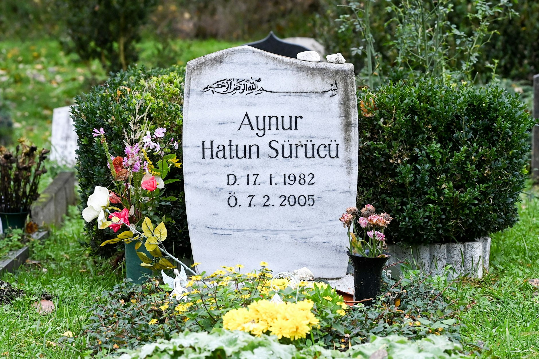 Das Grab der Deutsch-Kurdin Hatun Sürücü in Gatow soll dauerhaft erhalten bleiben.