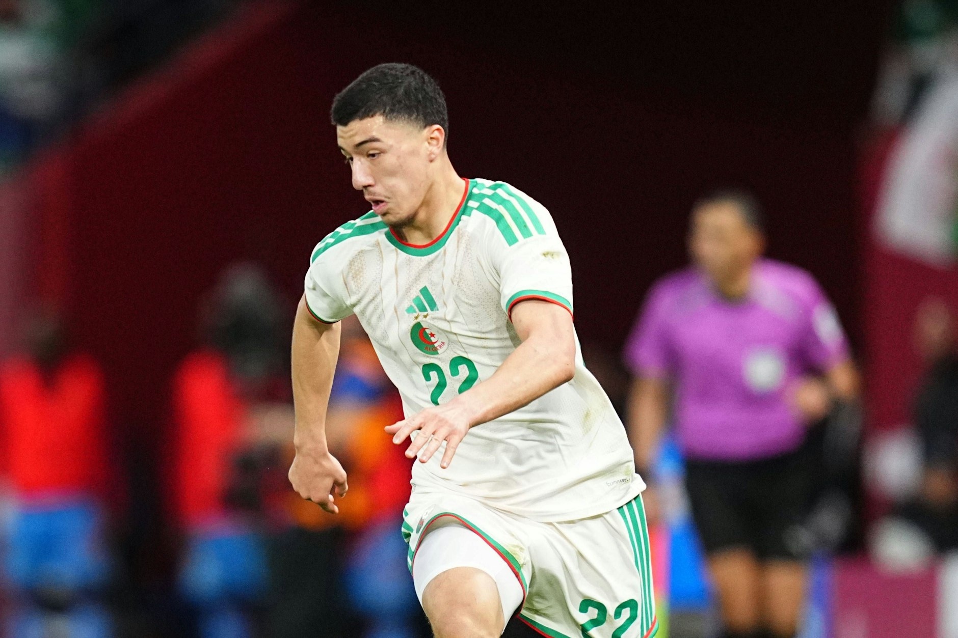 Ibo Maza stürmt  beim Afrika-Cup für Algerien. Sonnabend steigt das Viertelfinale gegen Nigeria.