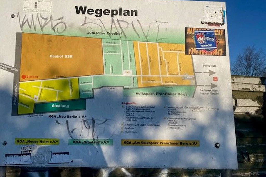 Wegeplan Volkspark Prenzlauer Berg