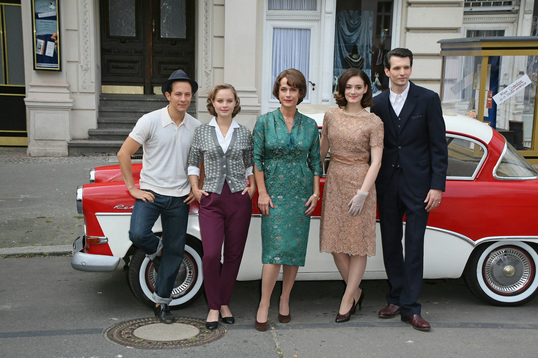 (v.l.n.r.) Trystan Puetter, Sonja Gerhardt, Claudia Michelsen, Maria Ehrich und Sabin Tambrea.