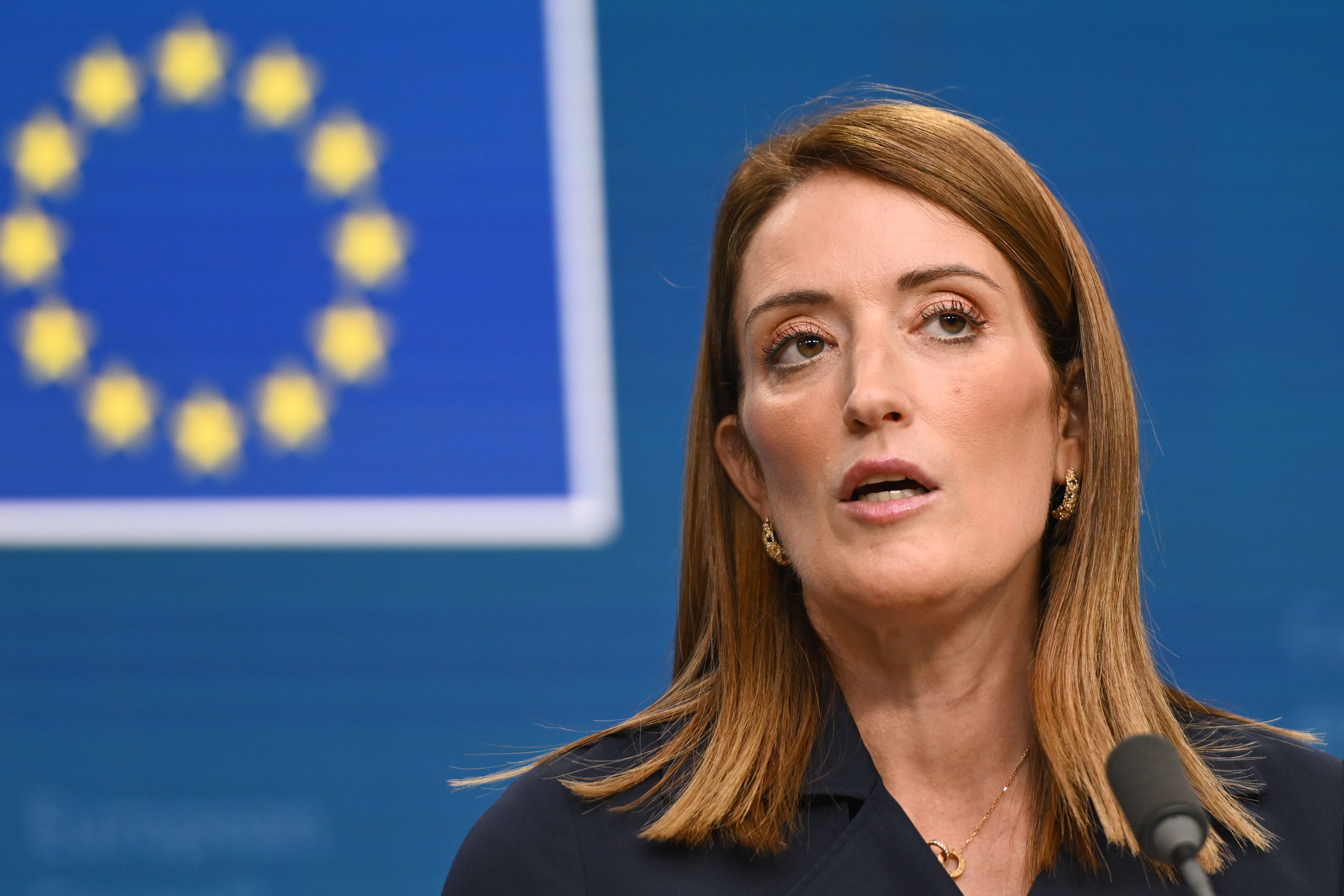 Image - EU-Parlamentschefin Metsola zu Iran: „Das Regime steht vor dem Ende"