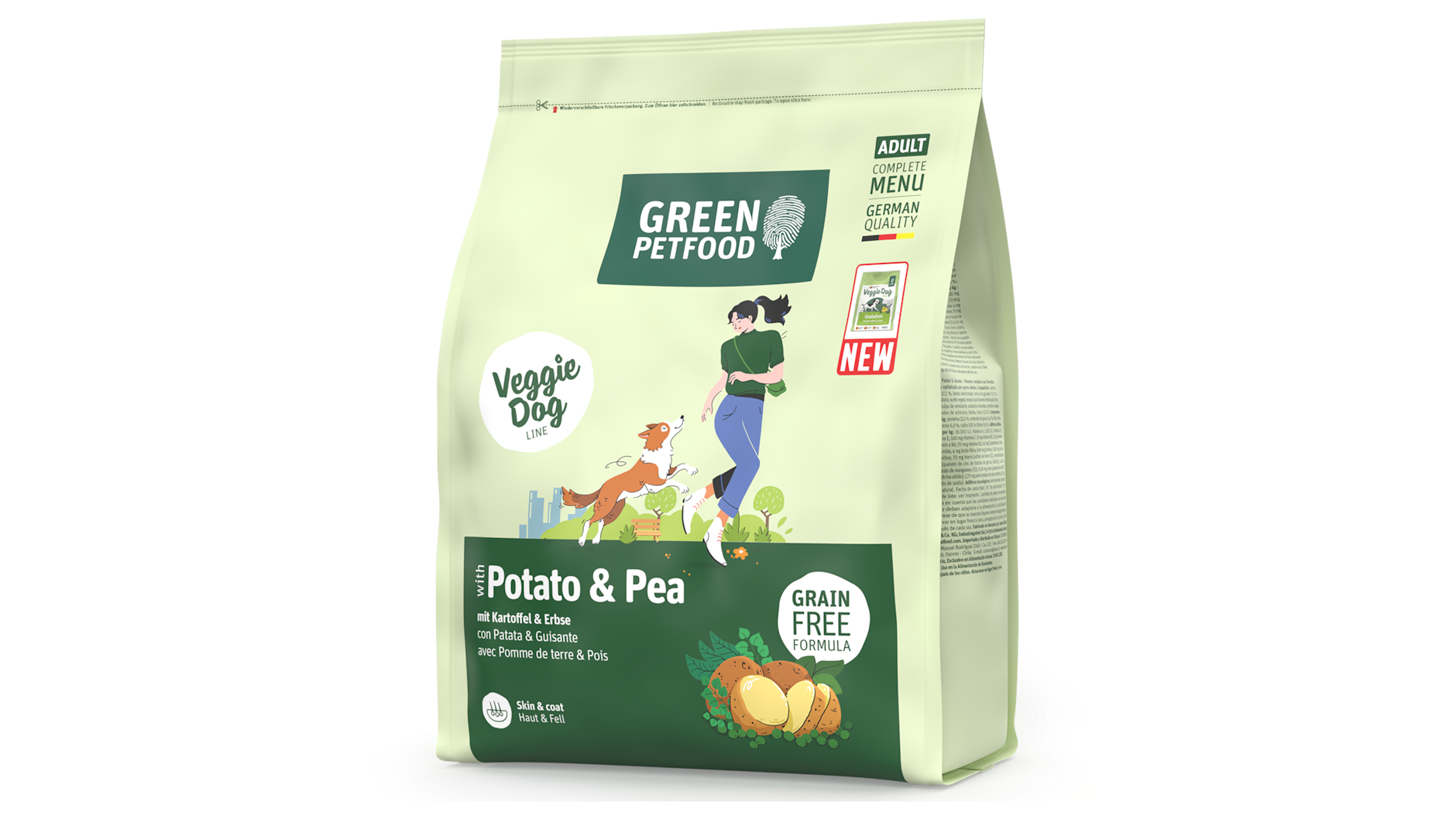 "Veggie Dog Potato & Pea“ eignet sich besonders gut für die Umstellung auf eine pflanzliche Hundeernährung