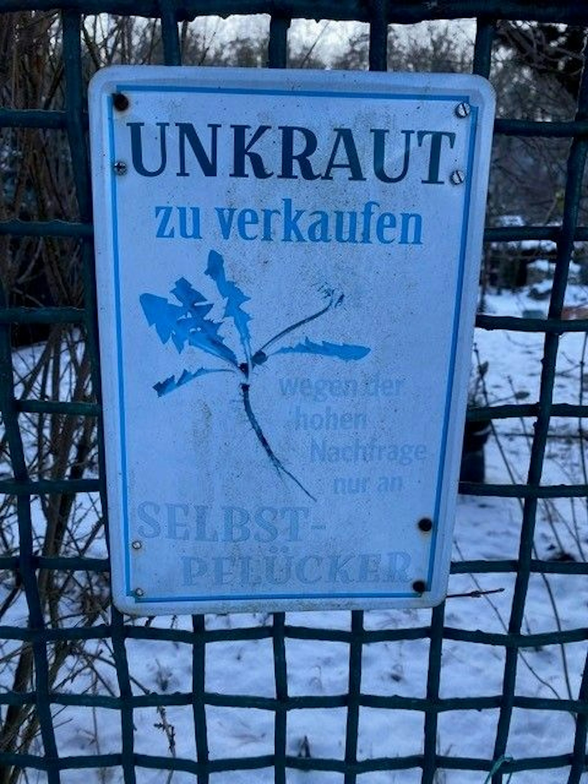 Warnschild in „Grönland“